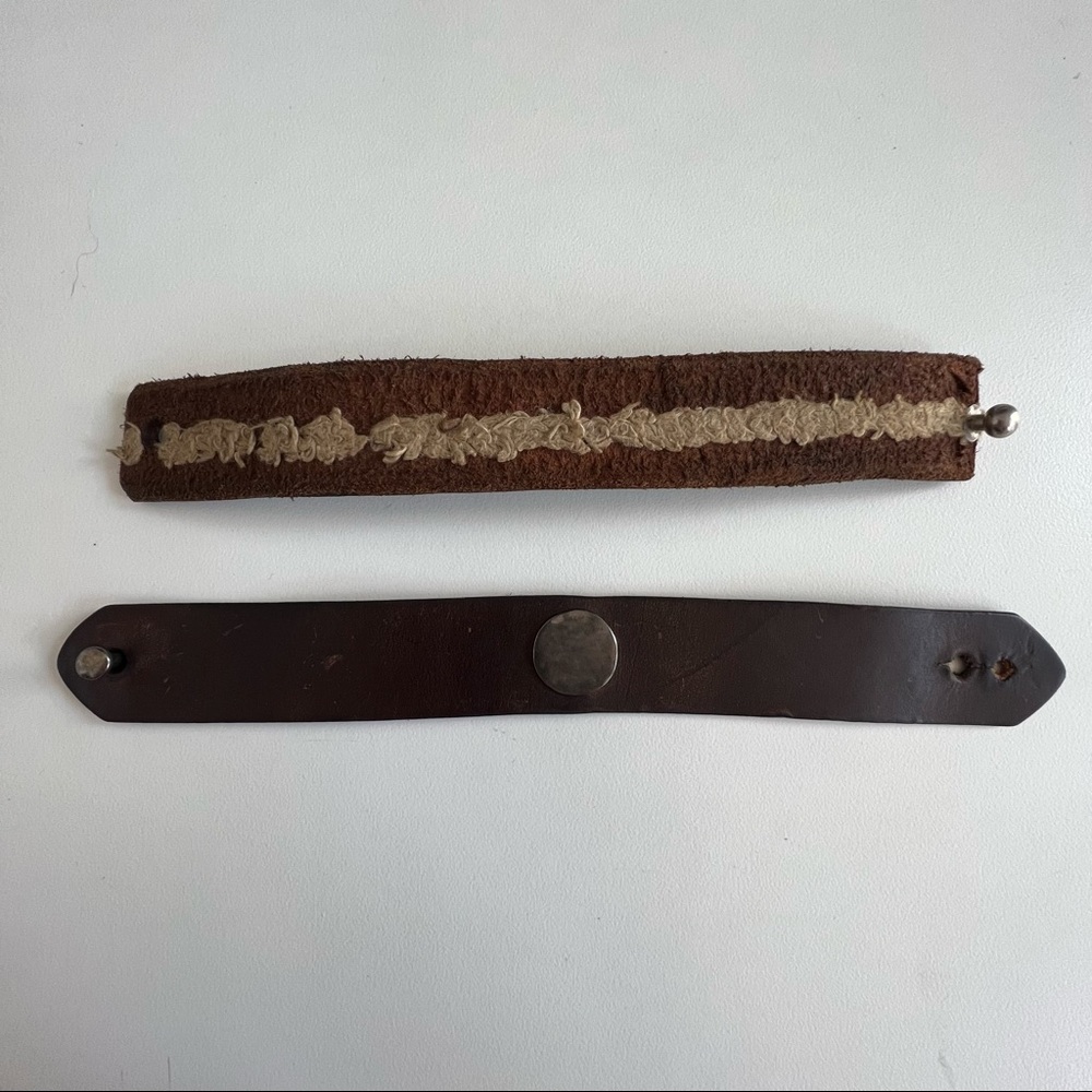 Leather cuff bracelets
